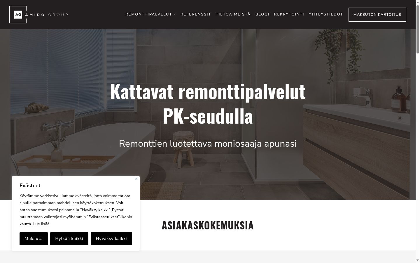 Screenshot tal-banner tal-kunsens muri qabel kwalunkwe interazzjoni