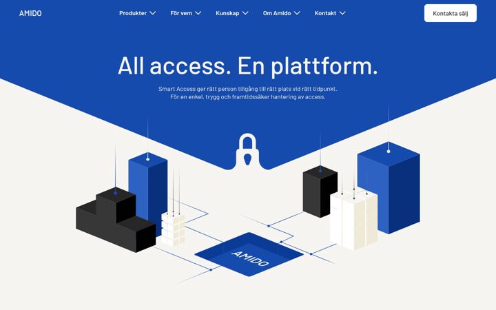 Screenshot of amido.se