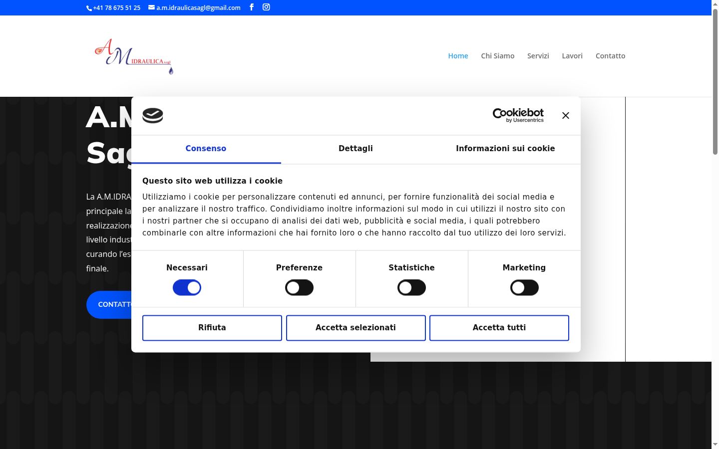 Captură de ecran a bannerului de consimțământ afișat înainte de orice interacțiune