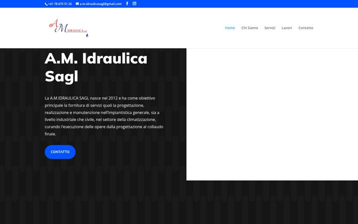 Captură de ecran a amidraulica.ch