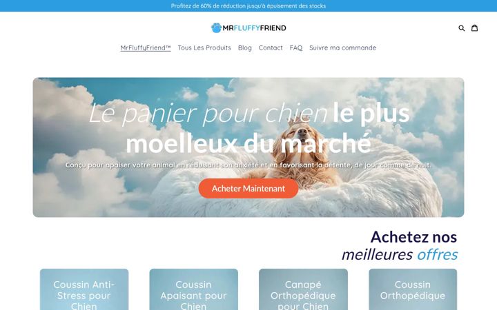 Screenshot of amiduveteux.fr