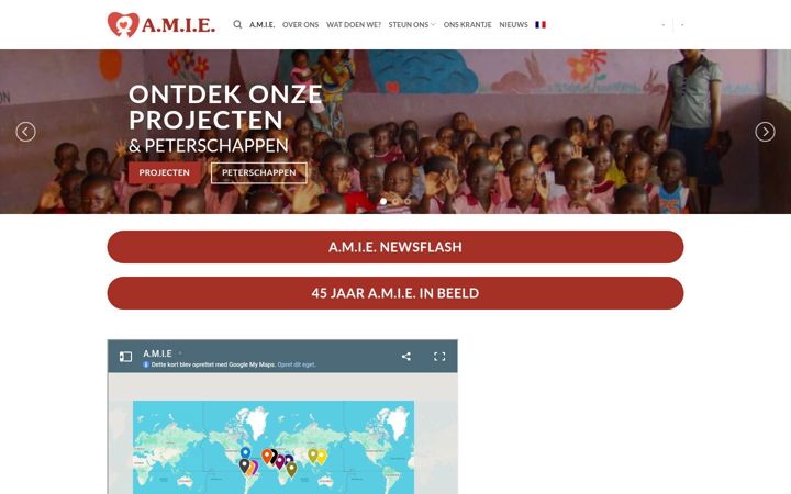 Screenshot of amie-be.org