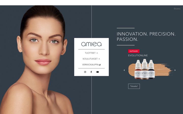 Screenshot of amiea.fi