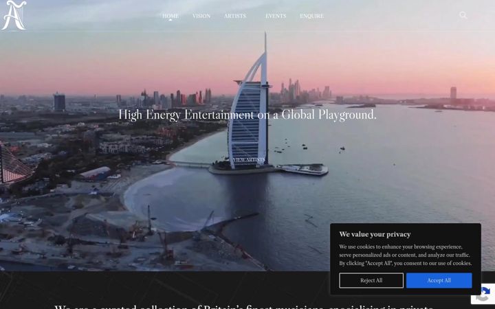Screenshot of amietruemusicians.com