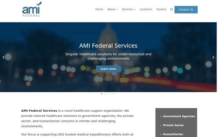 Screenshot of amifederal.health