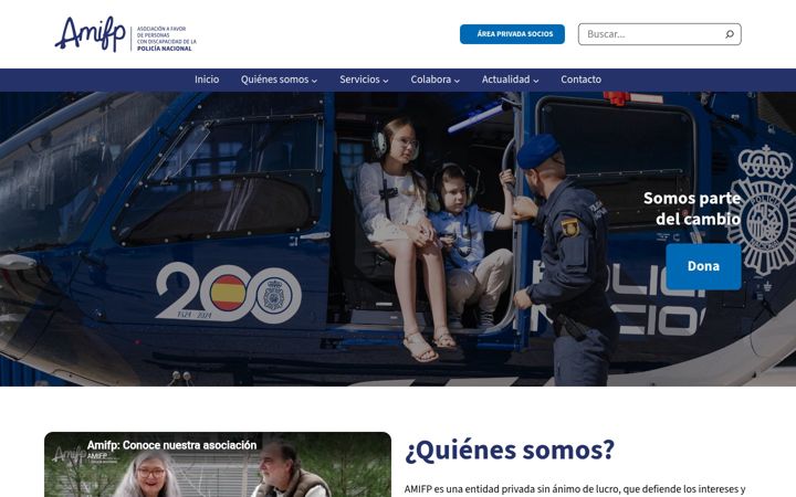 Screenshot of amifp.org