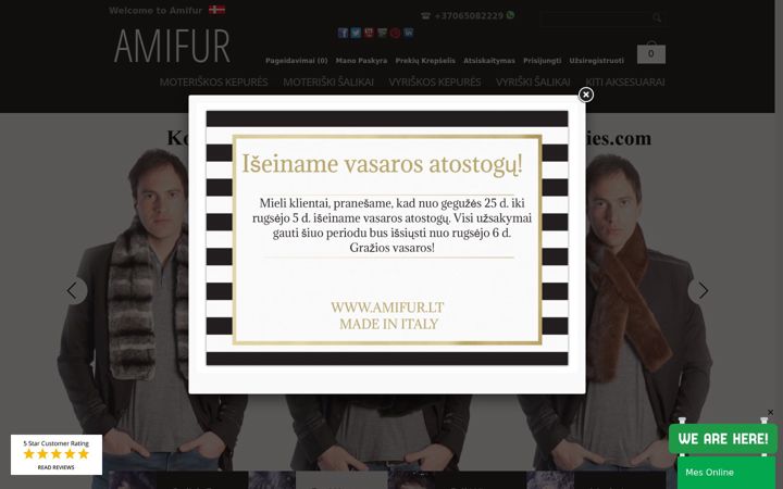 Screenshot of amifur.lt