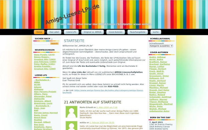 Screenshot of amiga-lizenz-lps.de