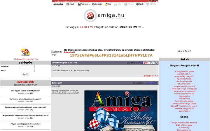 Capture d'écran de amiga.hu