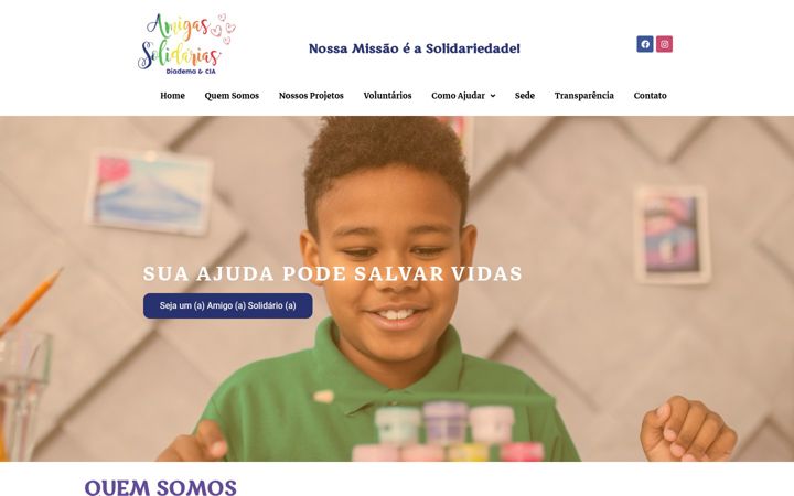 Zrzut ekranu amigassolidariasdiadema.org