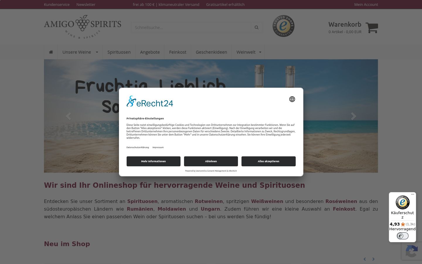 Sutikimo reklamjuostės, rodytos prieš bet kokią sąveiką, ekrano kopija