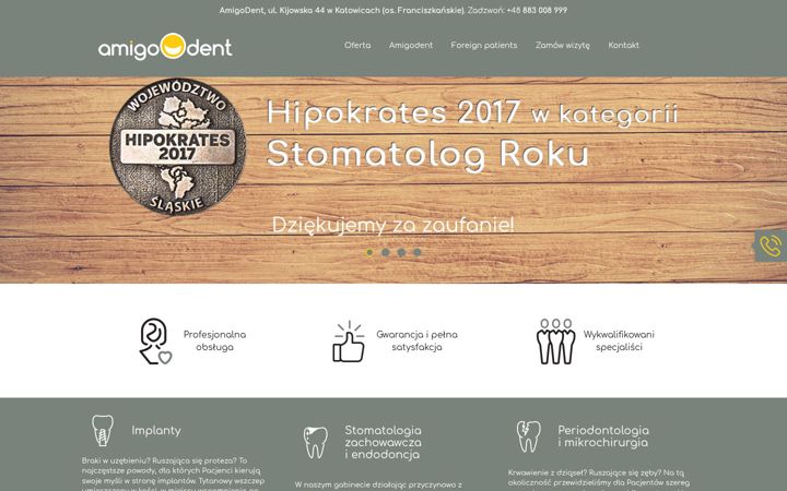 Skærmbillede af amigodent.pl