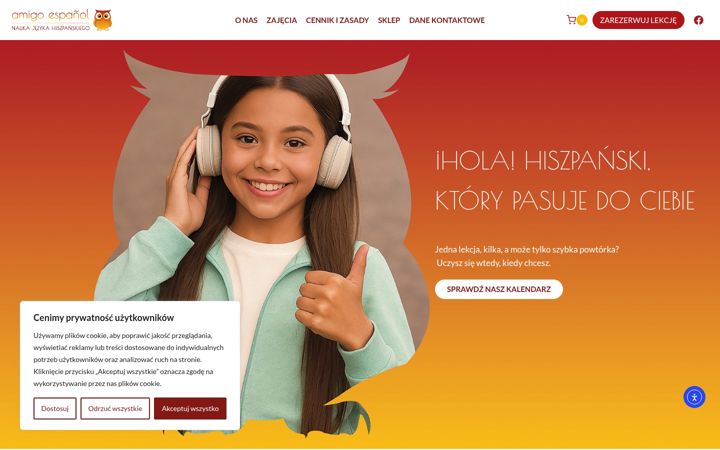 Screenshot of amigoespanol.pl
