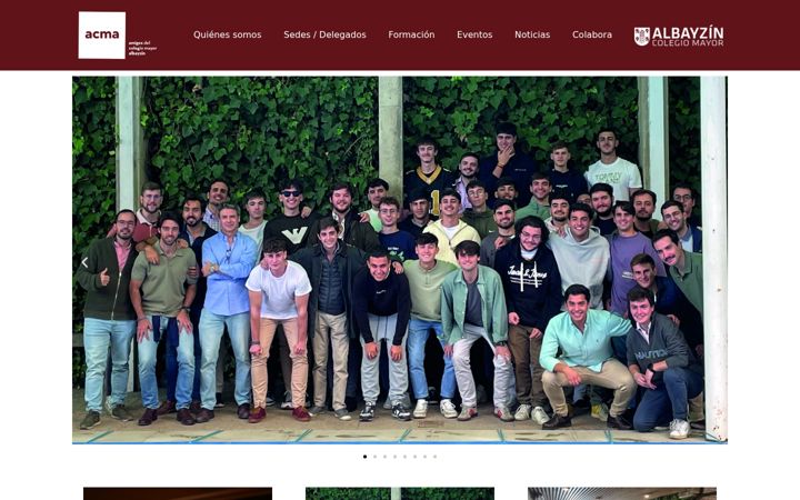 Screenshot of amigoscma.org
