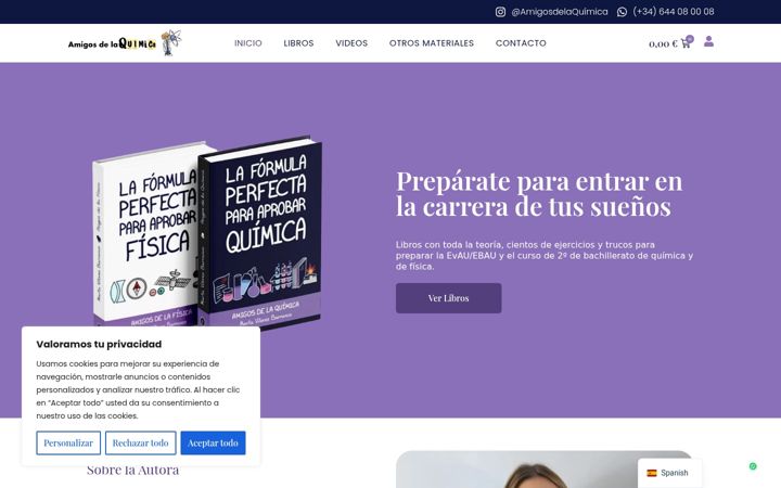Screenshot of amigosdelaquimica.es