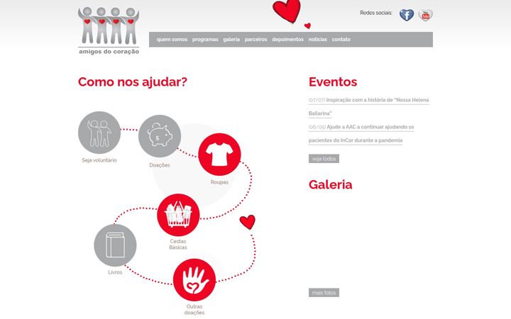 Captura de ecrã de amigosdocoracao.org.br