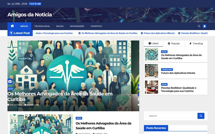 Screenshot of amigosdomessenger.com.br