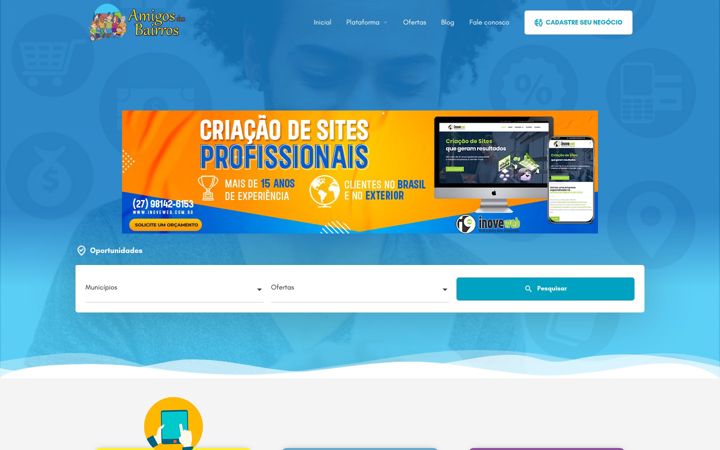 Captura de ecrã de amigosdosbairros.com.br
