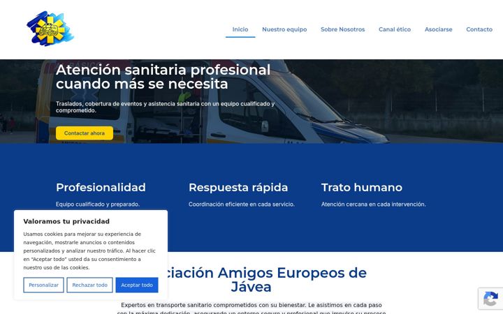 Screenshot of amigoseuropeos.com