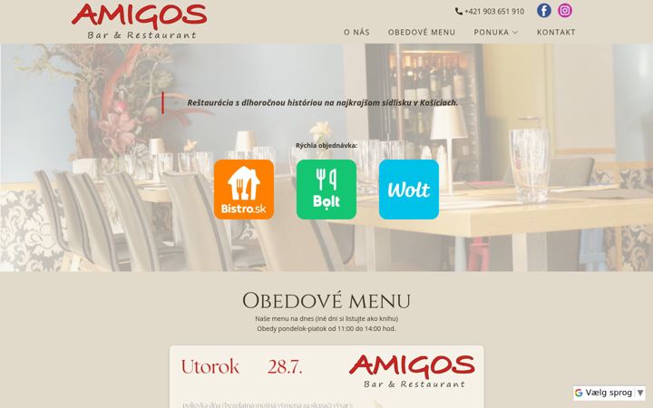 Screenshot of amigoskosice.sk