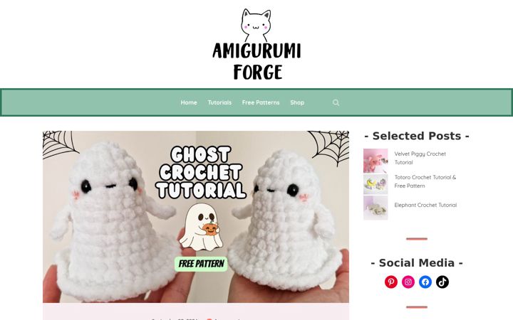 Screenshot of amigurumiforge.com