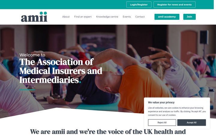 Screenshot of amii.org.uk