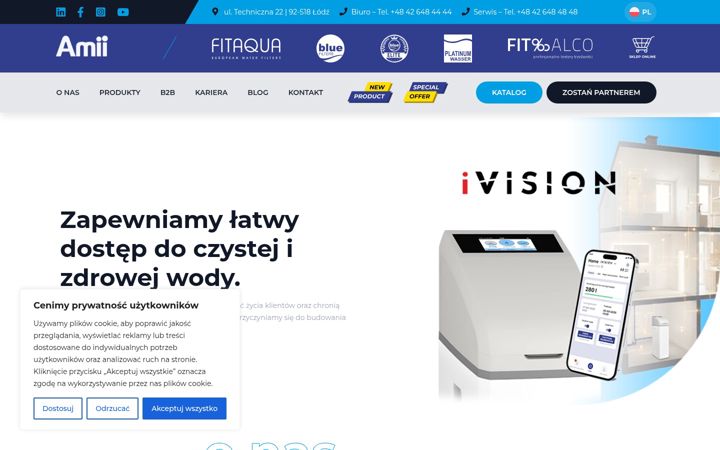 Captură de ecran a amii.pl