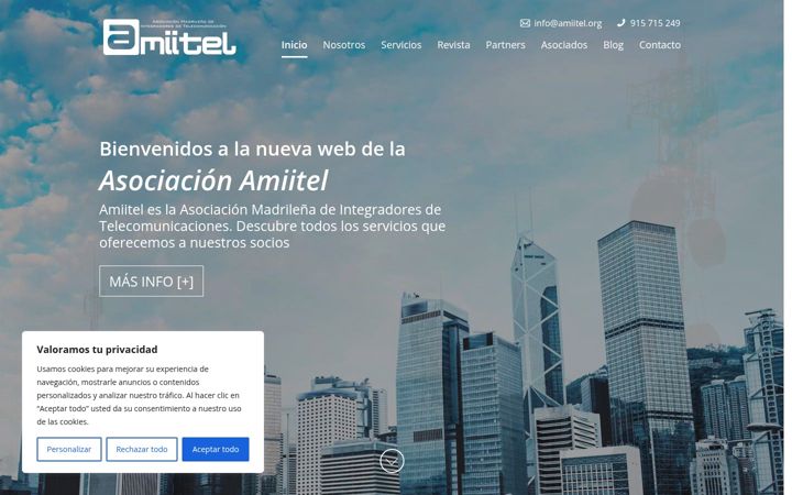 Screenshot of amiitel.org