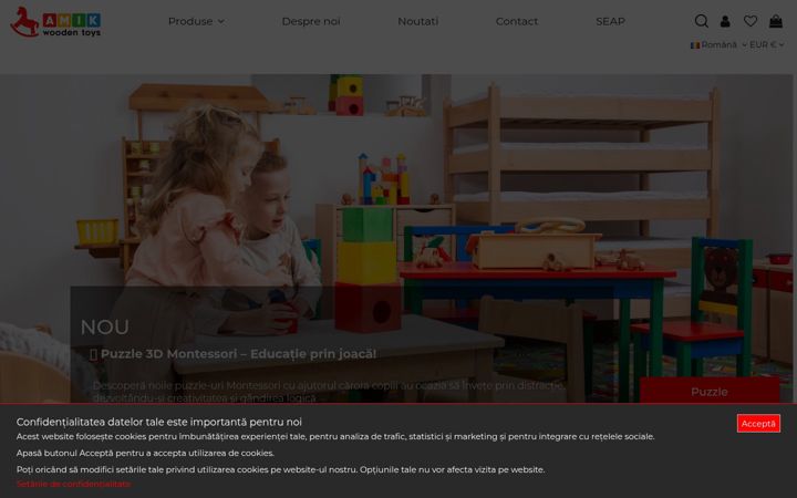 Screenshot of amik.ro
