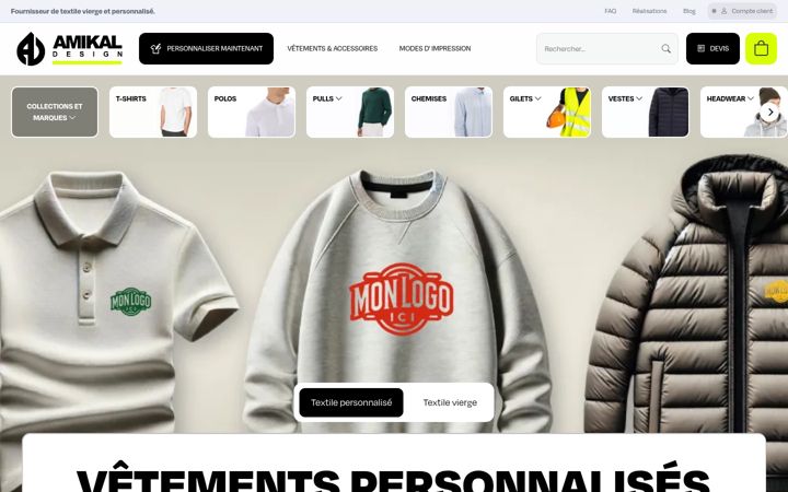 Screenshot of amikal-design.com