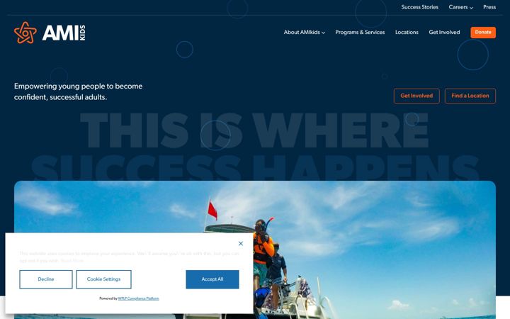Screenshot of amikids.org