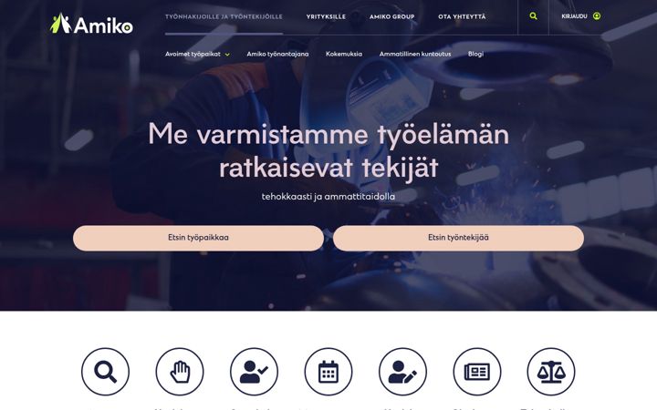 Screenshot of amiko.fi