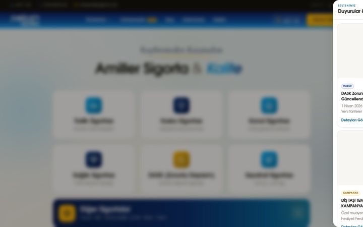 Screenshot of amillersigorta.com