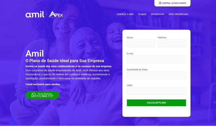 Screenshot van amilsaudevendaspj.com.br