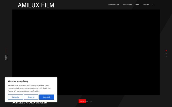 Screenshot of amiluxfilm.com