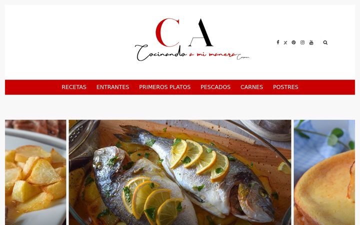 Screenshot of amimaneracocinando.com