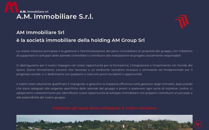 Screenshot of amimmobiliaresrl.am