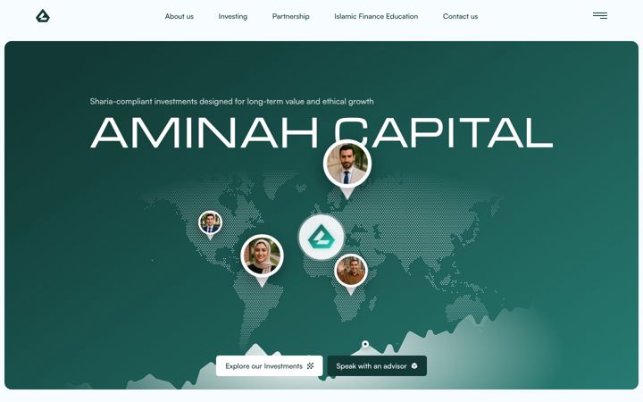 Screenshot of aminahcapital.com
