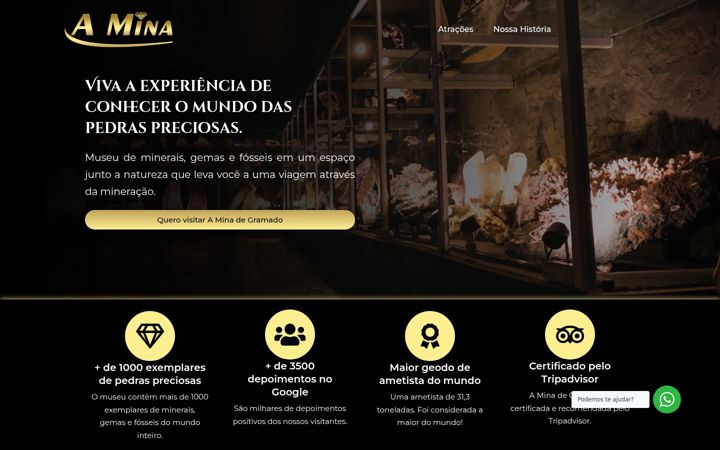 Screenshot of aminamuseu.com.br