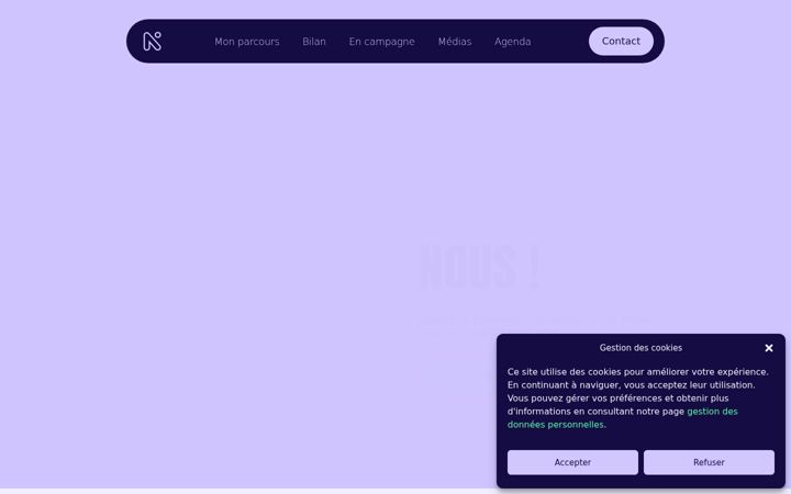 Screenshot of aminataniakate.fr