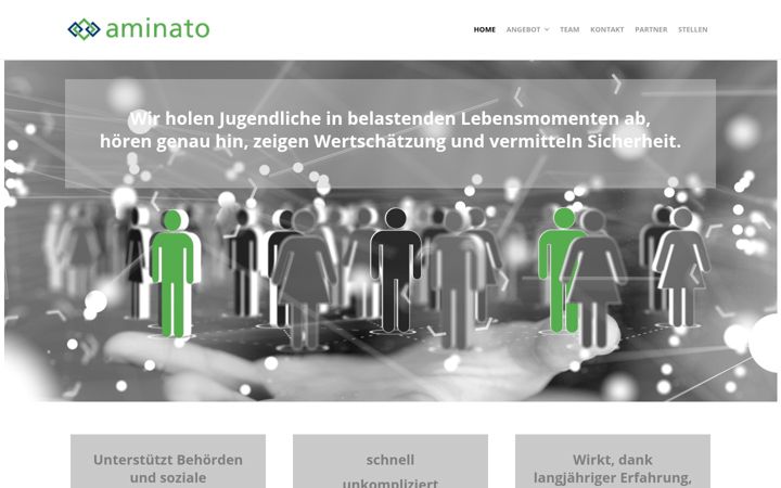 Screenshot of aminato.ch