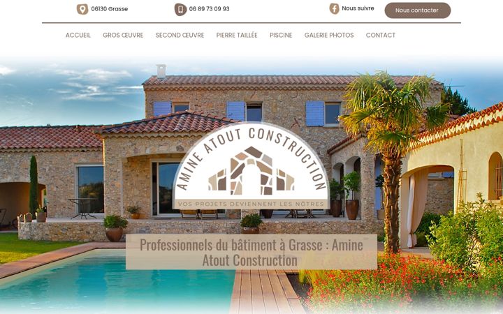Screenshot of amineatoutconstruction.fr