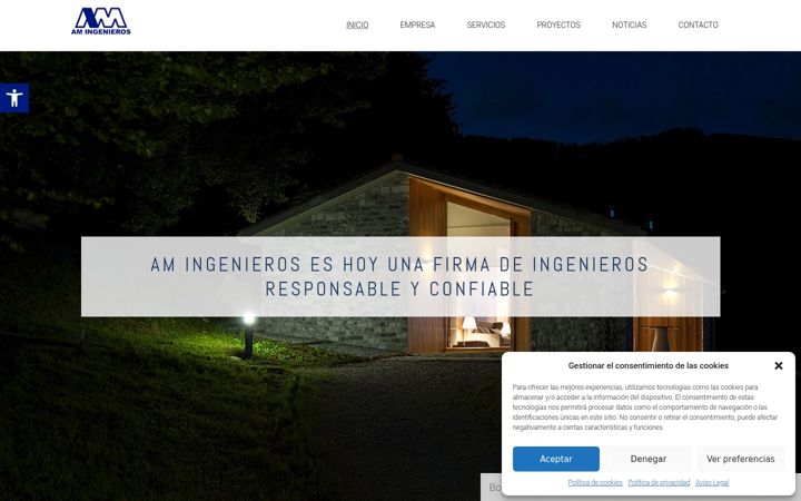 Skærmbillede af amingenieros.es