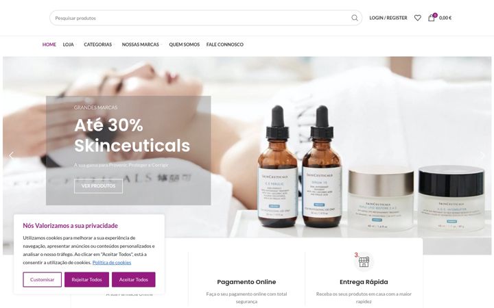 Skærmbillede af aminhafarmaciaonline.pt
