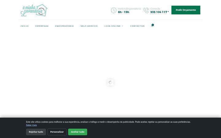 Screenshot of aminhalavandaria.pt