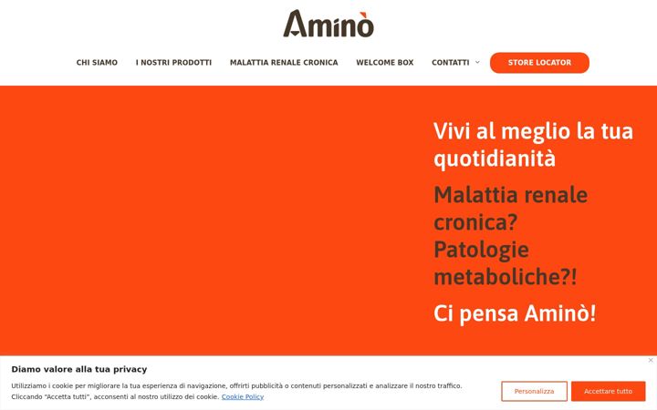 Screenshot stránky aminoaproteici.it