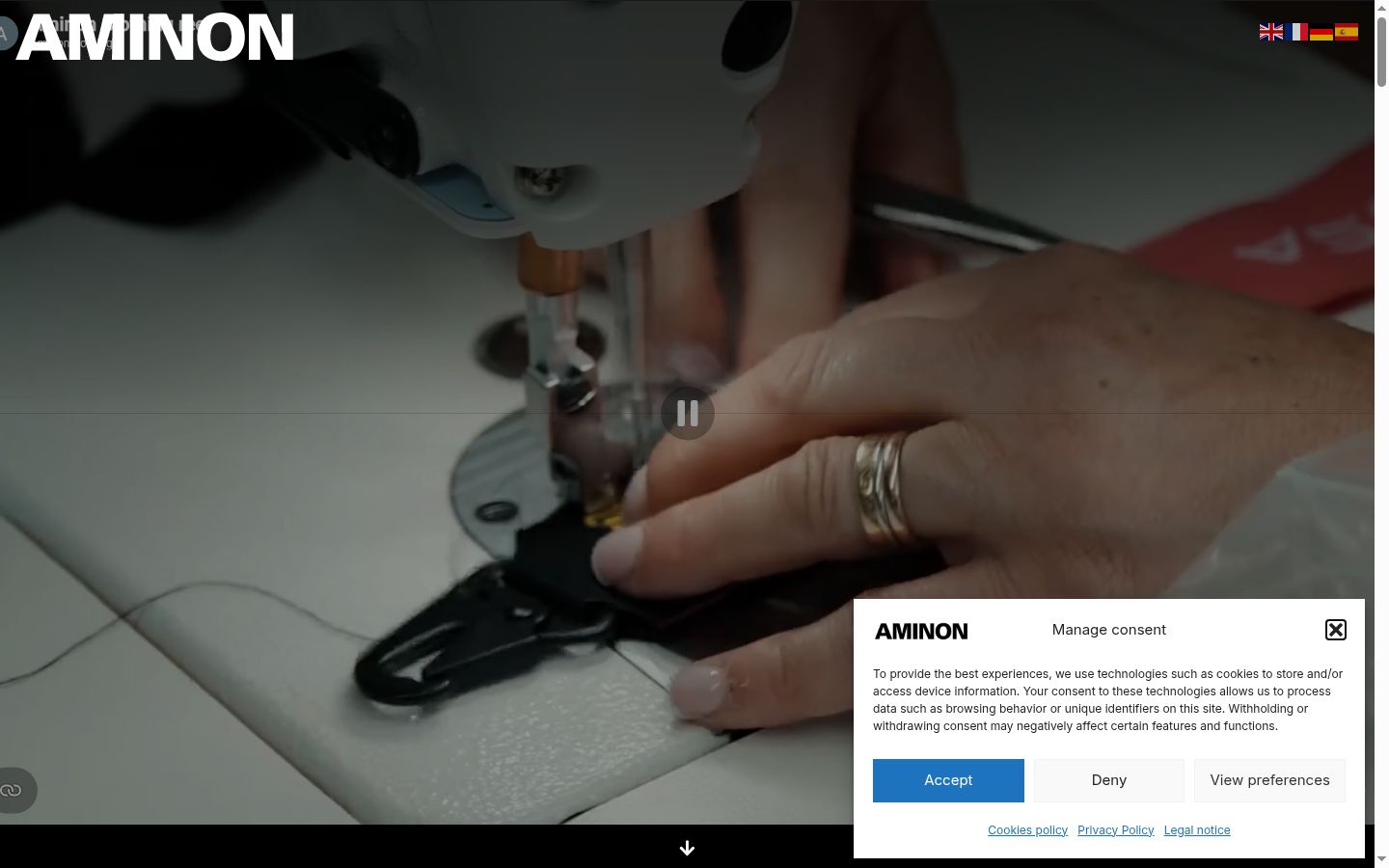 Sutikimo reklamjuostės, rodytos prieš bet kokią sąveiką, ekrano kopija
