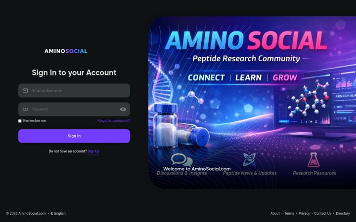 Screenshot of aminosocial.com