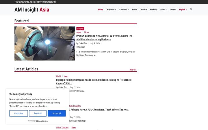 Screenshot of aminsightasia.com