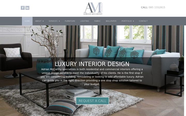 Zrzut ekranu aminteriors.ie